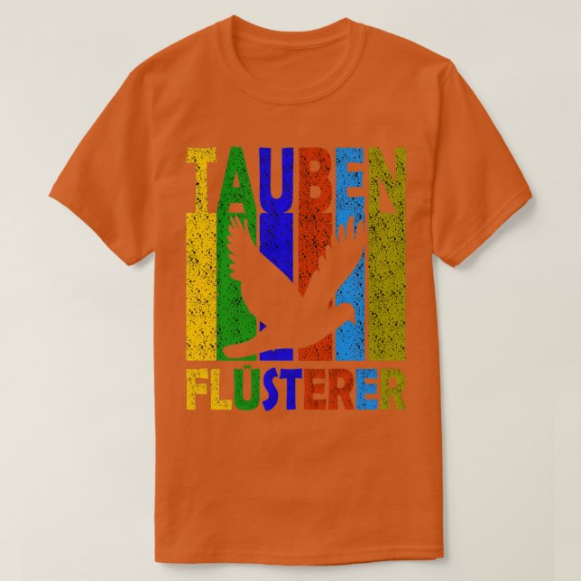 T-shirt Pigeons Whisperer Retro (Design devant)