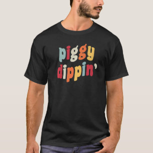 T-shirt Piggy Dippin PiggyDippin Mème Plaisanterie Chat Pa