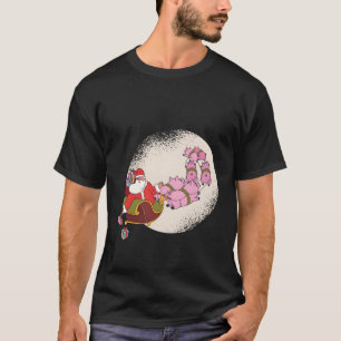 T-shirt Pignon De père Noël Avec Cochons Volants Et