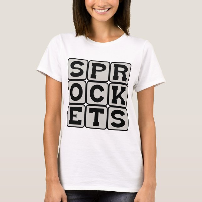 T-shirt Pignons, pièces d'une roue (Devant)