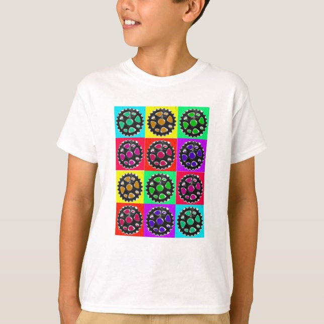 T-shirt Pignons POPART--Cadeaux faisants du vélo de (Devant)