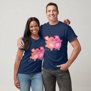 T-shirt Pigs De Patinage À Roulettes En Carton