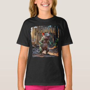 T-shirt Piguana Photographie Combo Créature Drôle