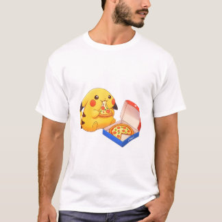 T-shirt Pikachu amateur de pizza