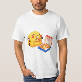T-shirt Pikachu amoureux de pizza