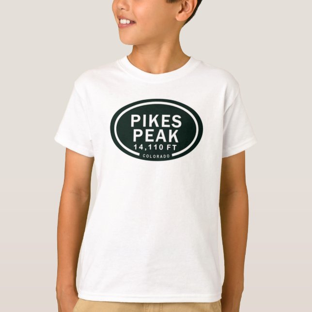T-shirt Pikes Peak 14 110 pi CO Mountain (Devant)