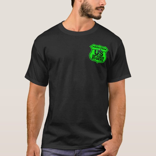T-shirt Pikes Peak Chapitre - Logo Pochette Vert (Devant)