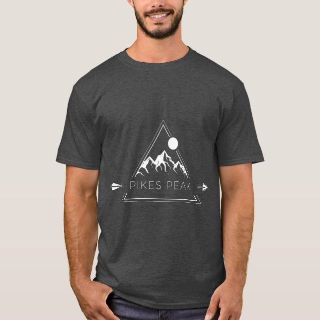 T-shirt Pikes Peak Cool Pikes Peak Colorado Mountain (Devant)