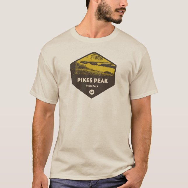 T-shirt Pikes Peak State Park Iowa (Devant)