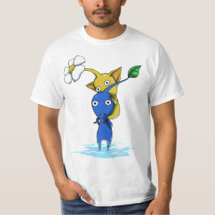 T-shirt pikmin jaune, pikmin bleu