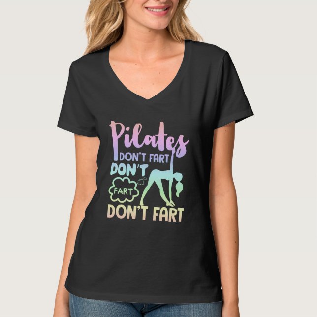 T-shirt Pilates Don't Fart Fitness Pilates  1 (Devant)