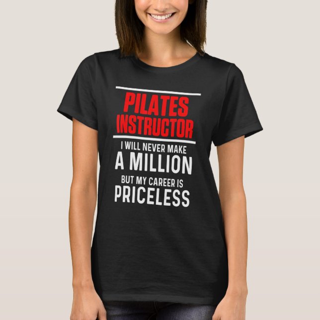 T-shirt Pilates Instructor Trainer Enseignant 15 (Devant)