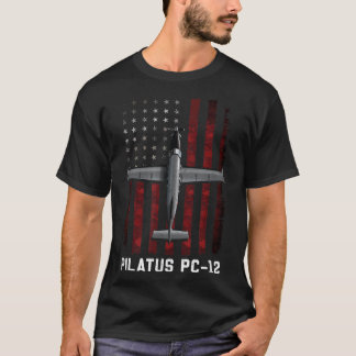T-shirt Pilatus PC 12 Avion