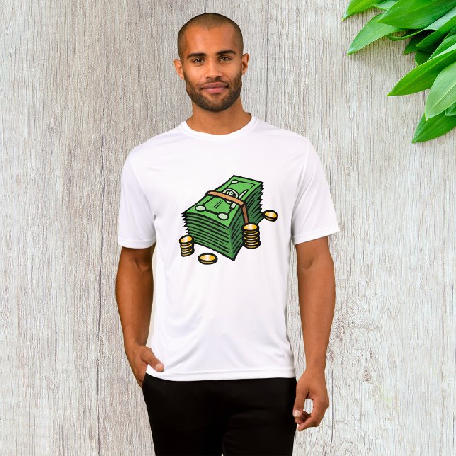 T-shirt Pile d'argent avec pièces de monnaie (Créateur téléchargé)