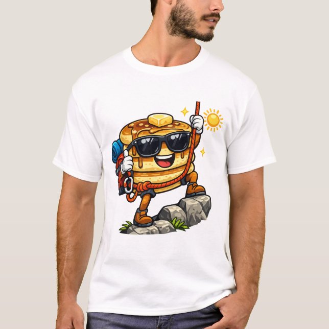T-shirt Pile de crêpes en montée (Devant)