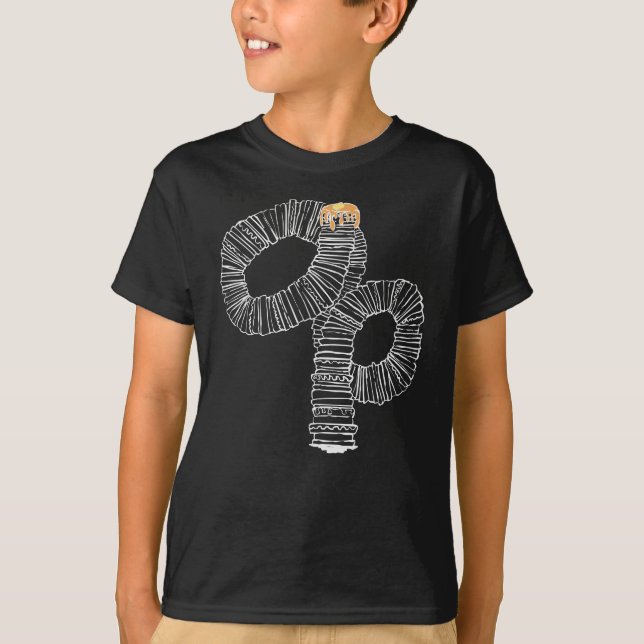 T-shirt Pile de crêpes pas si courte (Devant)