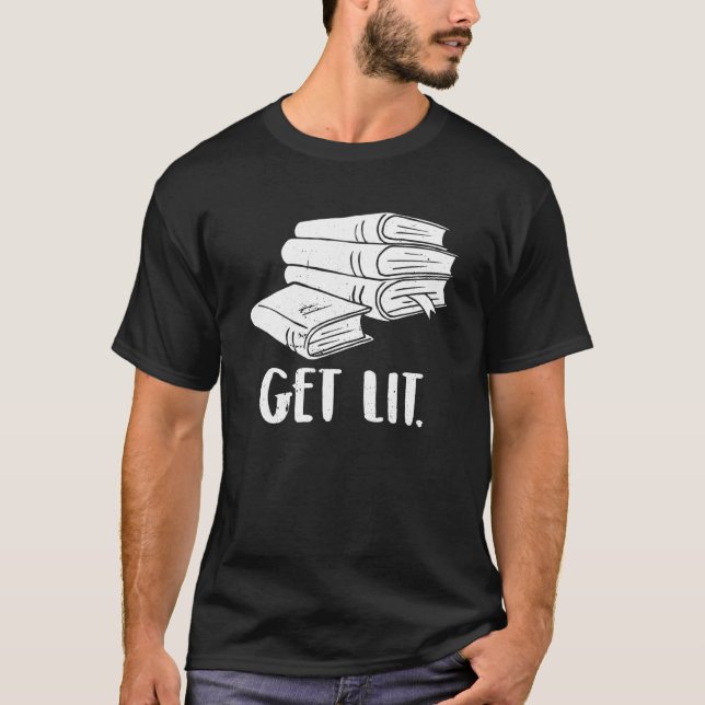 T-shirt Pile de livres (Devant)