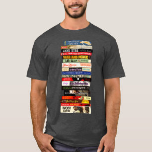 T-shirt Pile de livres de littérature classique