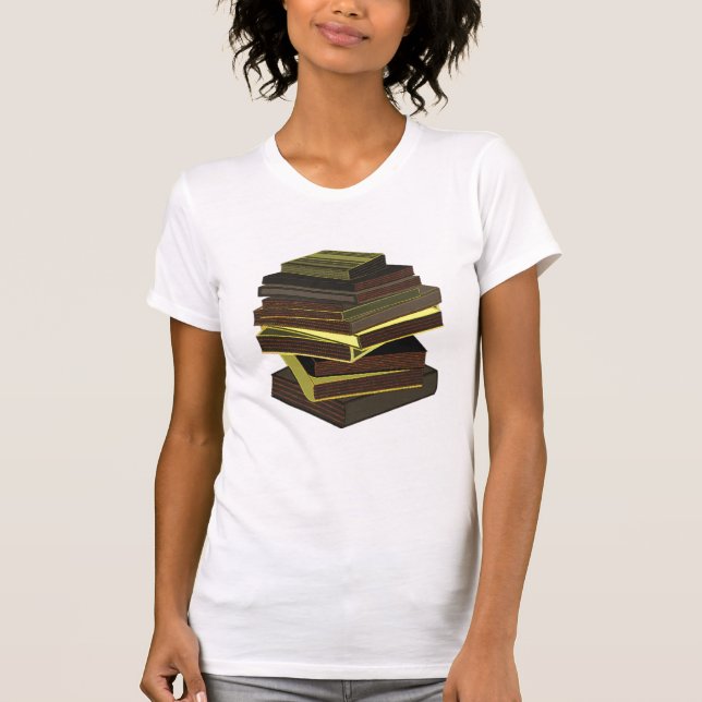 T-shirt Pile de livres - GreenGrey (Devant)