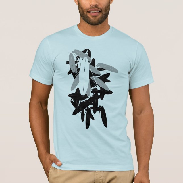 T-shirt Pile de panneau de palette (Devant)