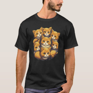 T-shirt Pile mignonne de chats et chatons