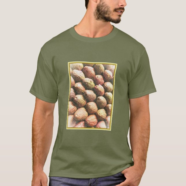 T-shirt "Pile of Avocados" jolie photo. Commandez dès main (Devant)
