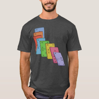 T-shirt Pile Of Dominoes Domino Setile Game Dominos Game f