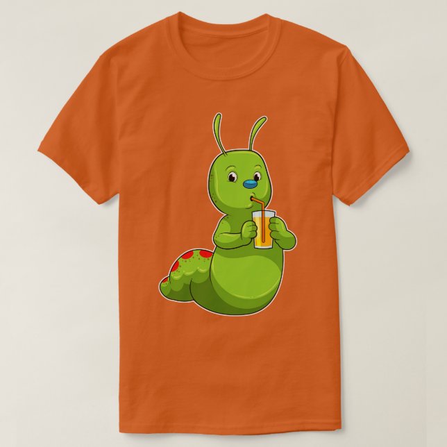 T-shirt Pilier avec verre de jus d'orange (Design devant)