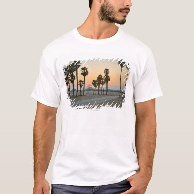T-shirt Pilier des Etats-Unis, la Californie, Santa Monica (Devant)
