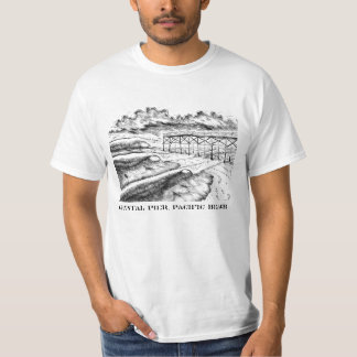 T-shirt Pilier en cristal, plage Pacifique