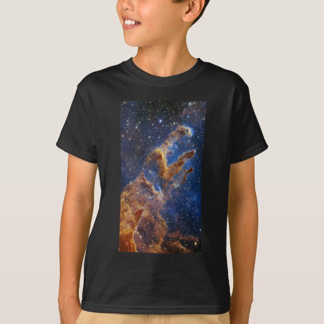 T-shirt Piliers de création Aigle Nebula Webb Telescope (Devant)