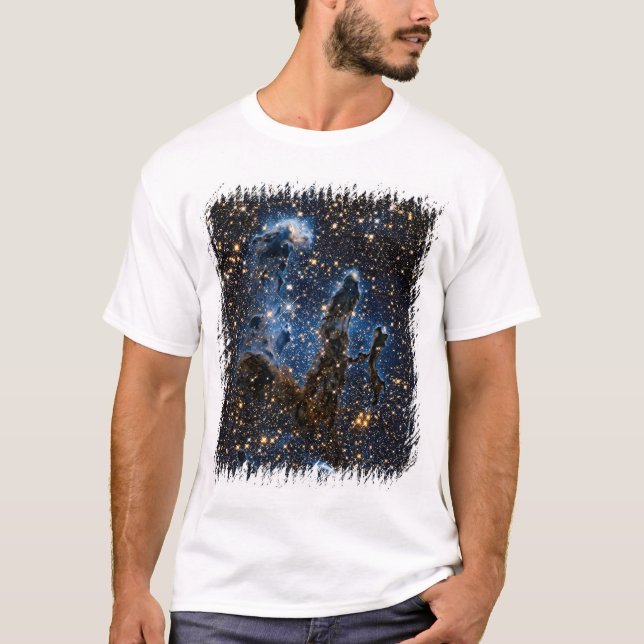 T-shirt Piliers de la création nébuleuse de l'Aigle dans l (Devant)