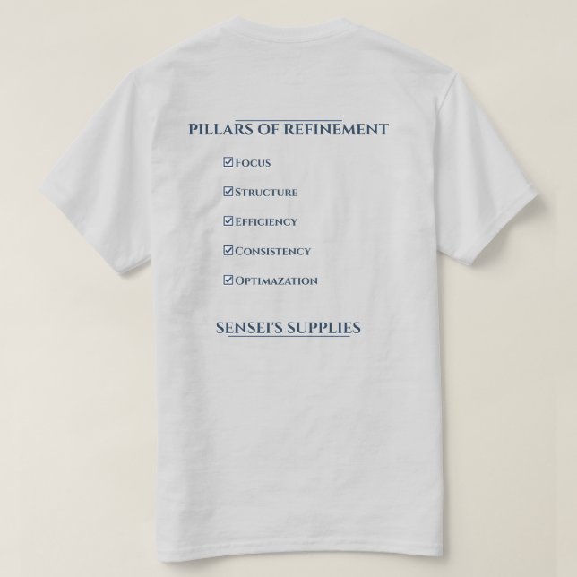 T-shirt Piliers de Raffinement (Design dos)