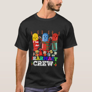 T-shirt Pill de pharmacie Xmas lumières Pharmacy Crew
