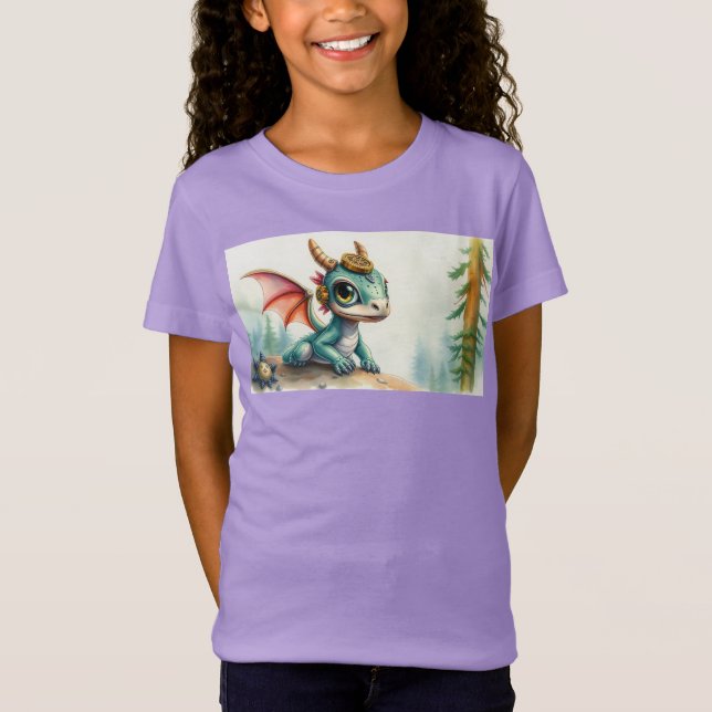 T-Shirt Pilly the Steampunk Dress-up Dragon (Devant)