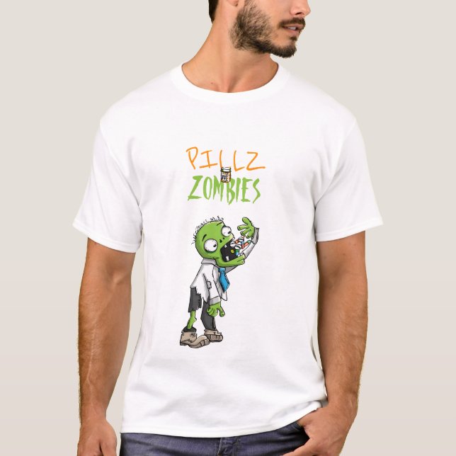 T-shirt Pillz contre Zombies (Devant)