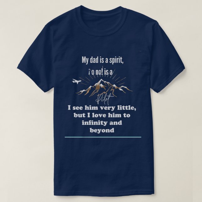 T-shirt Pilot fathers day gifts for dad  (Design devant)