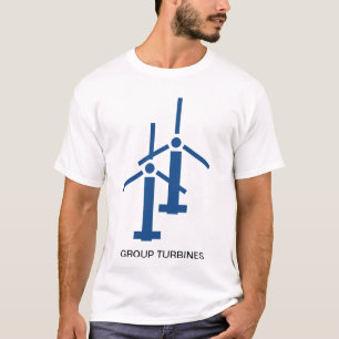 T-shirt Pilote aérien - Turbines de la carte aéronautique