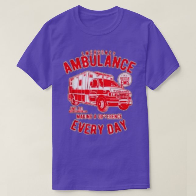 T-shirt Pilote ambulancier (Design devant)