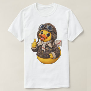 T-shirt Pilote Canard en Caoutchouc Édition Vintage