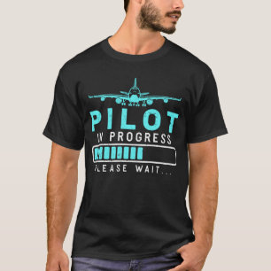 T-shirt Pilote Chargement d'avion Aéronef pilote futur