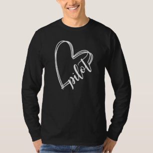 T-shirt Pilote Coeur Aviateur habit Pilote Femme Girl A