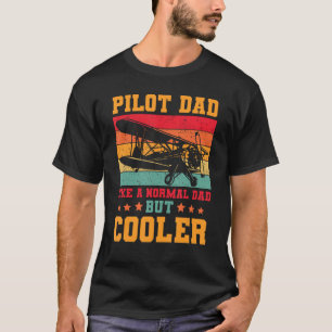 T-shirt Pilote cool Pour Hommes Papa Avion Avion Avion