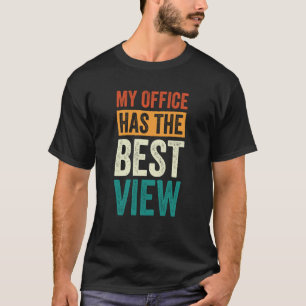 T-shirt Pilote D'Agent De Bord Mon Bureau A La Meilleure V
