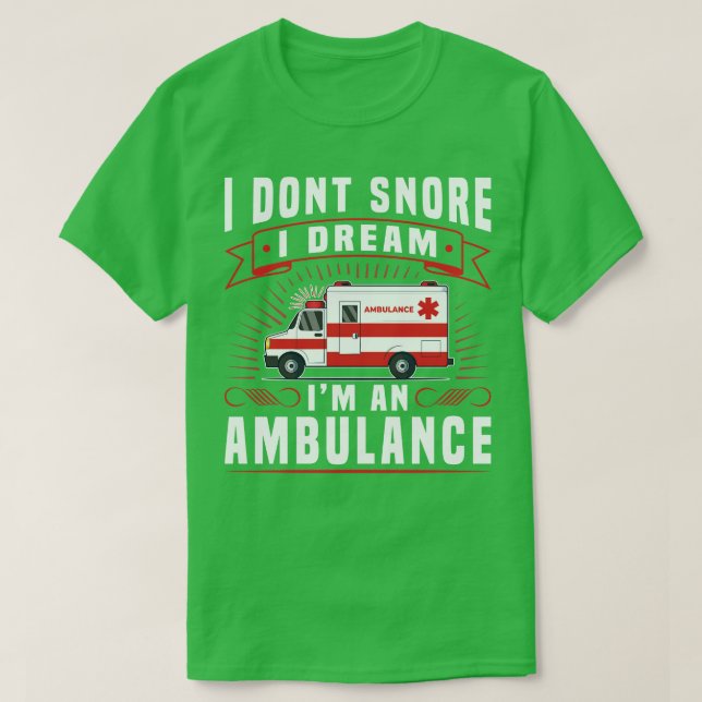 T-shirt Pilote d'ambulance paramétrique EMT (Design devant)