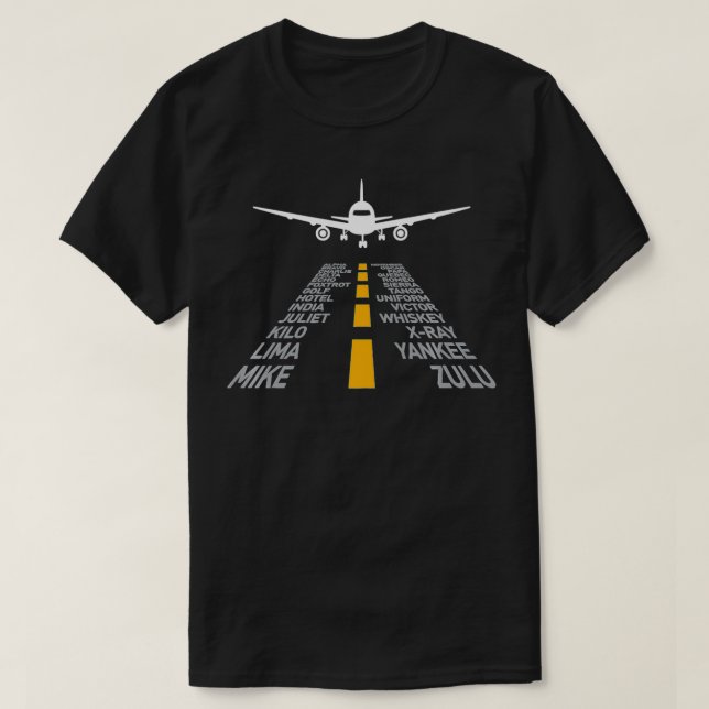 T-shirt Pilote d'avion (Design devant)