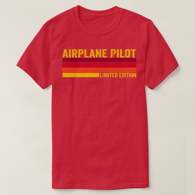 T-shirt Pilote d'avion (Design devant)