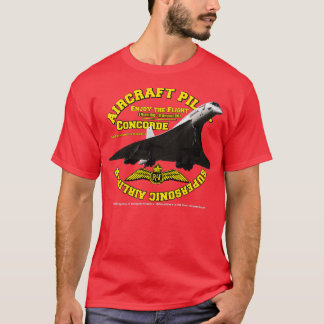 T-shirt Pilote d'avion de ligne Concorde