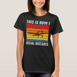 T-shirt Pilote d'avion vintage Retro Flight Schoo
