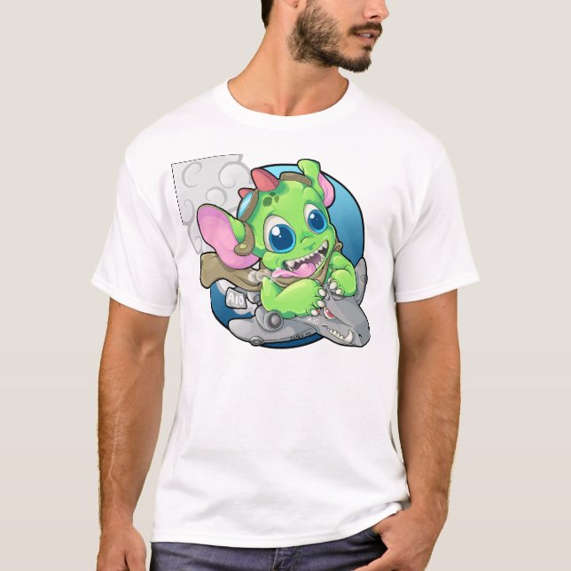 T-shirt Pilote de bombardier de monstre (Devant)